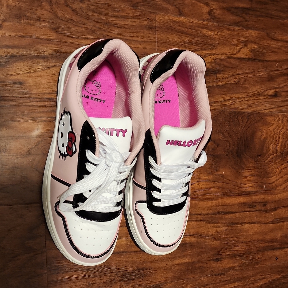 Hello Kitty Pink and Black Athletic Shoes